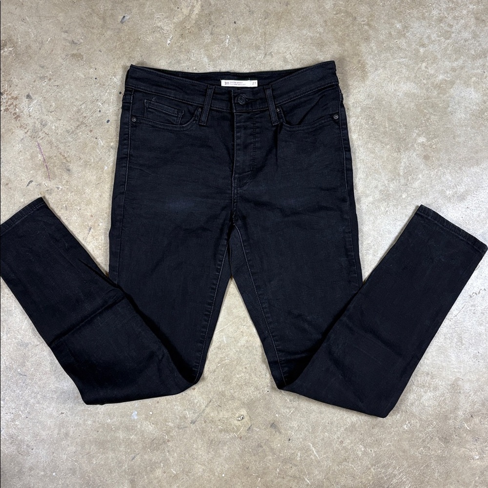 Levi's Women's 311 Shaping Skinny Black Denim Jeans Size 27